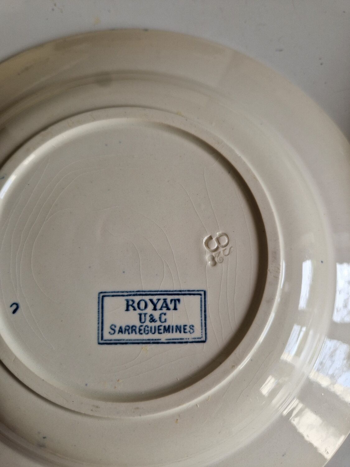 Set of 10 Deep Plates Sarreguemines Royat Models