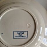 Set of 10 Deep Plates Sarreguemines Royat Models