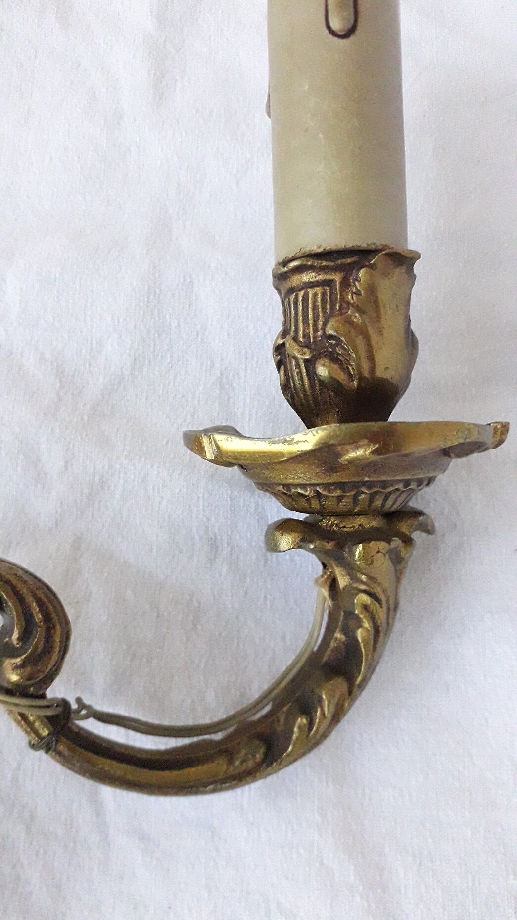 Paire d'appliques bronze
