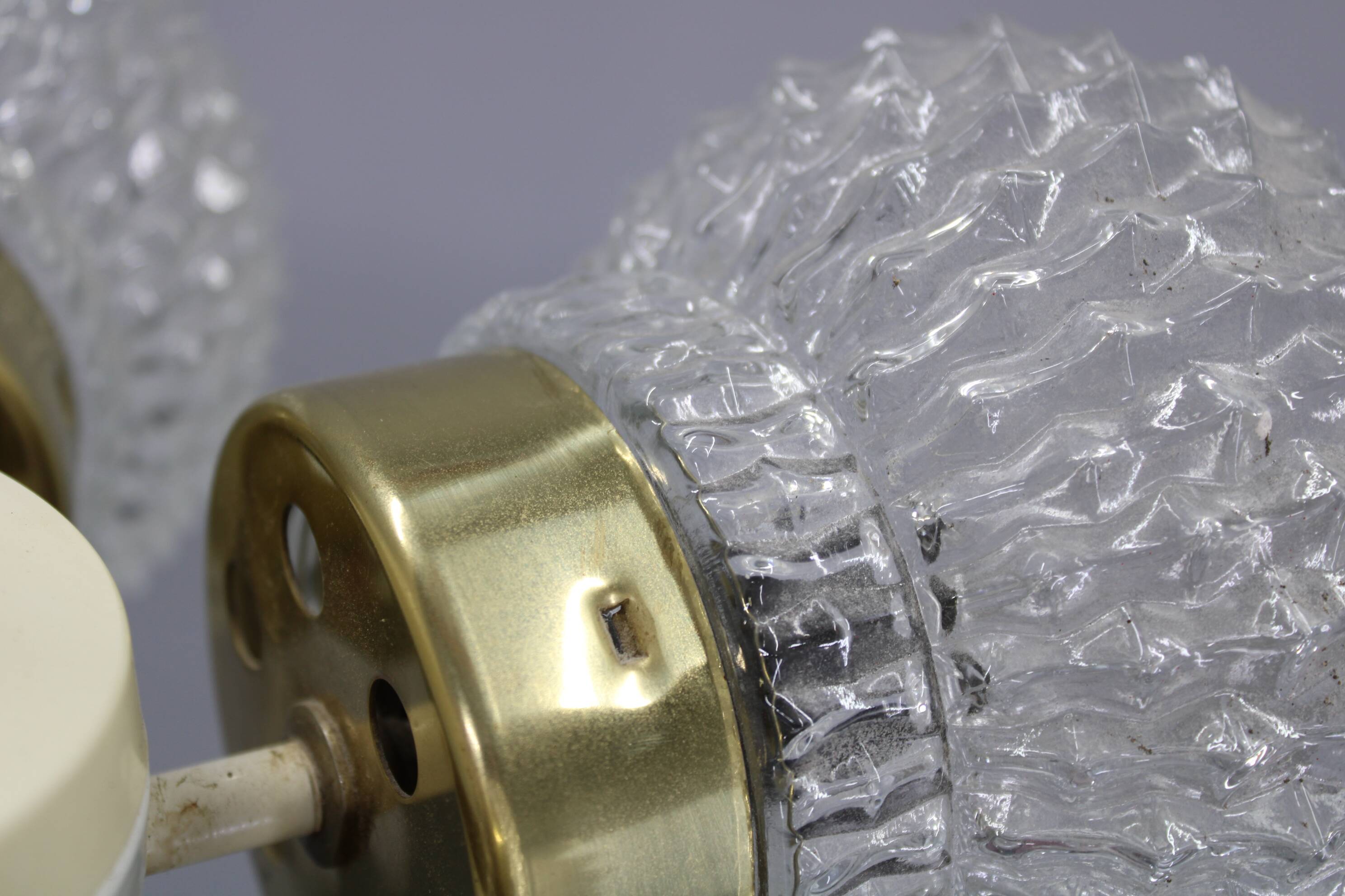 1970s Glass Chandelier by Instala Decin, Czechoslovakia