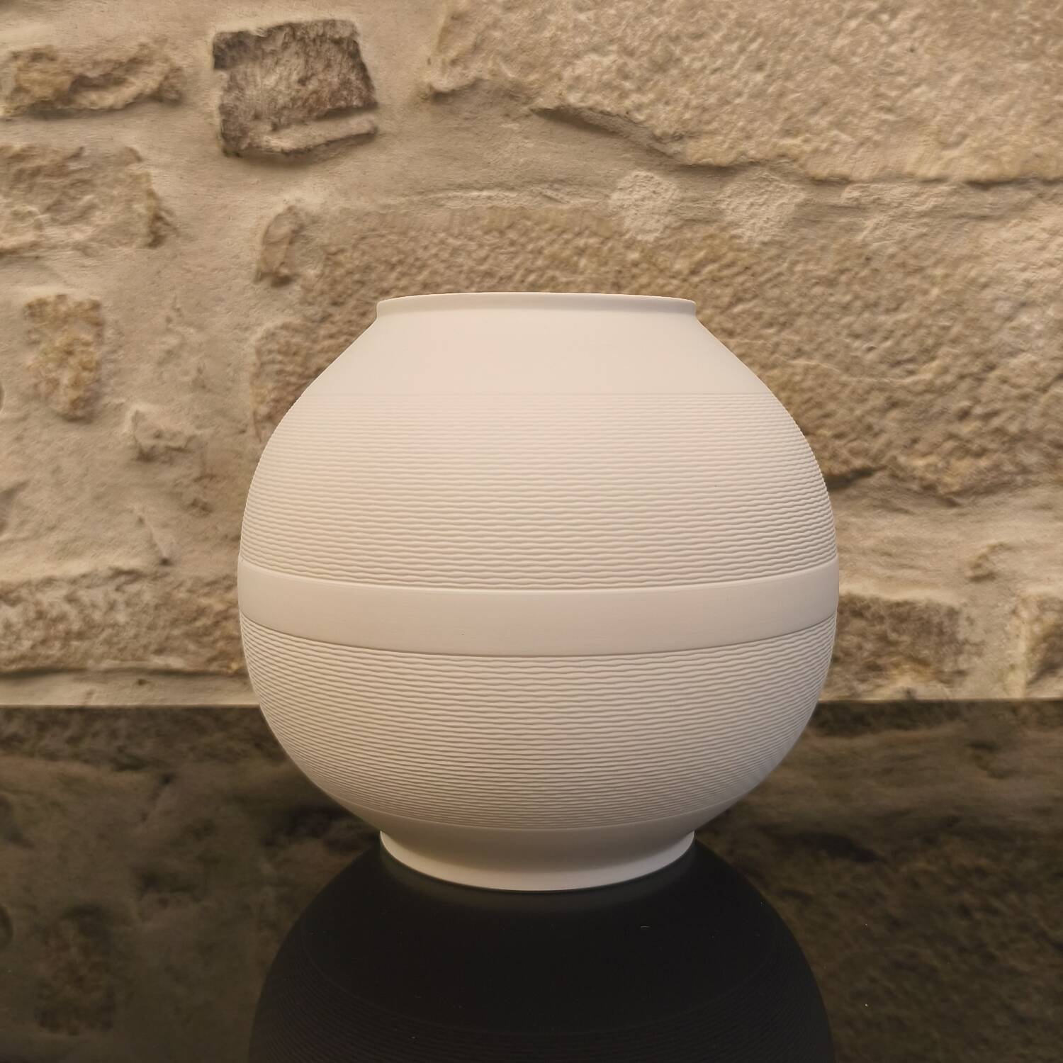 Nereides porcelain vase, Jean Pierre Hamard, Bernardaud 1988