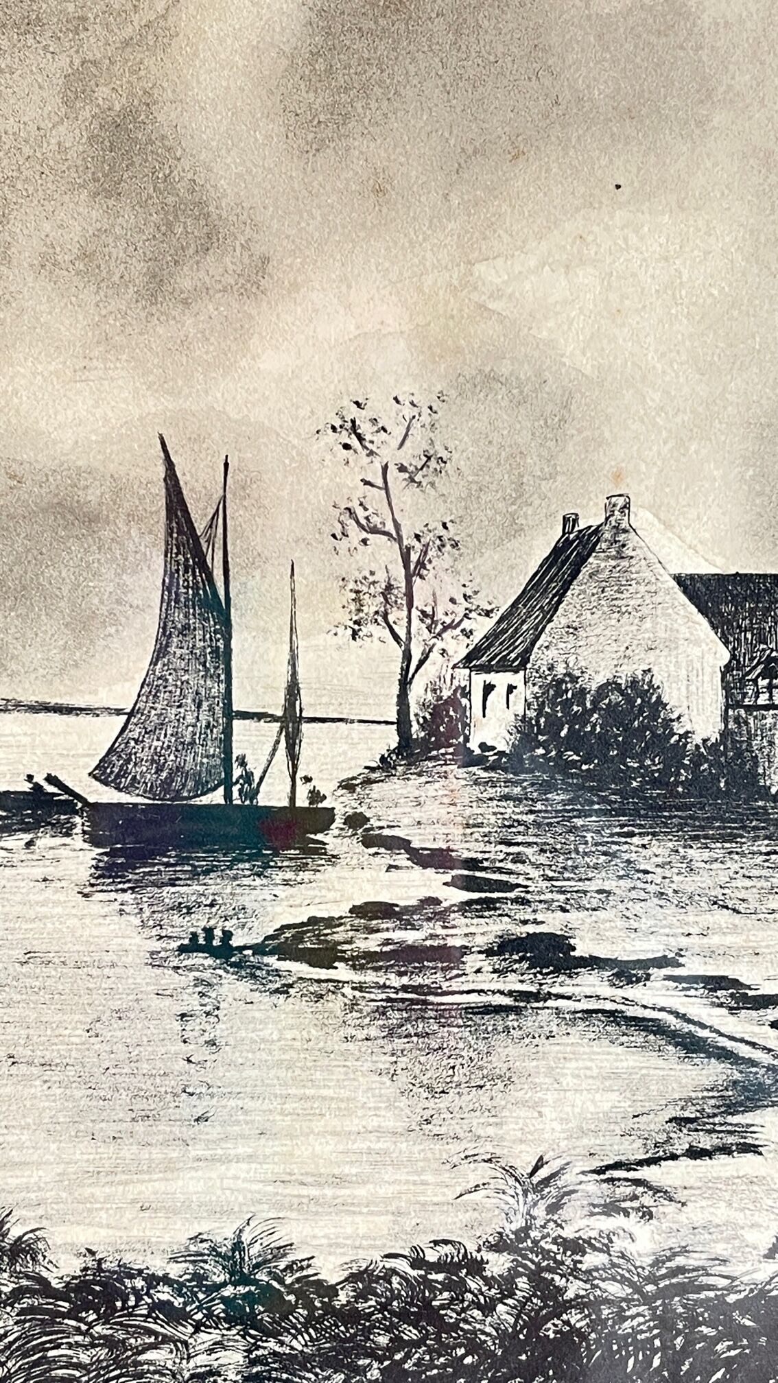 Painting india ink on paper 1928