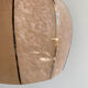 Suspension verre de Clichy rose et argent