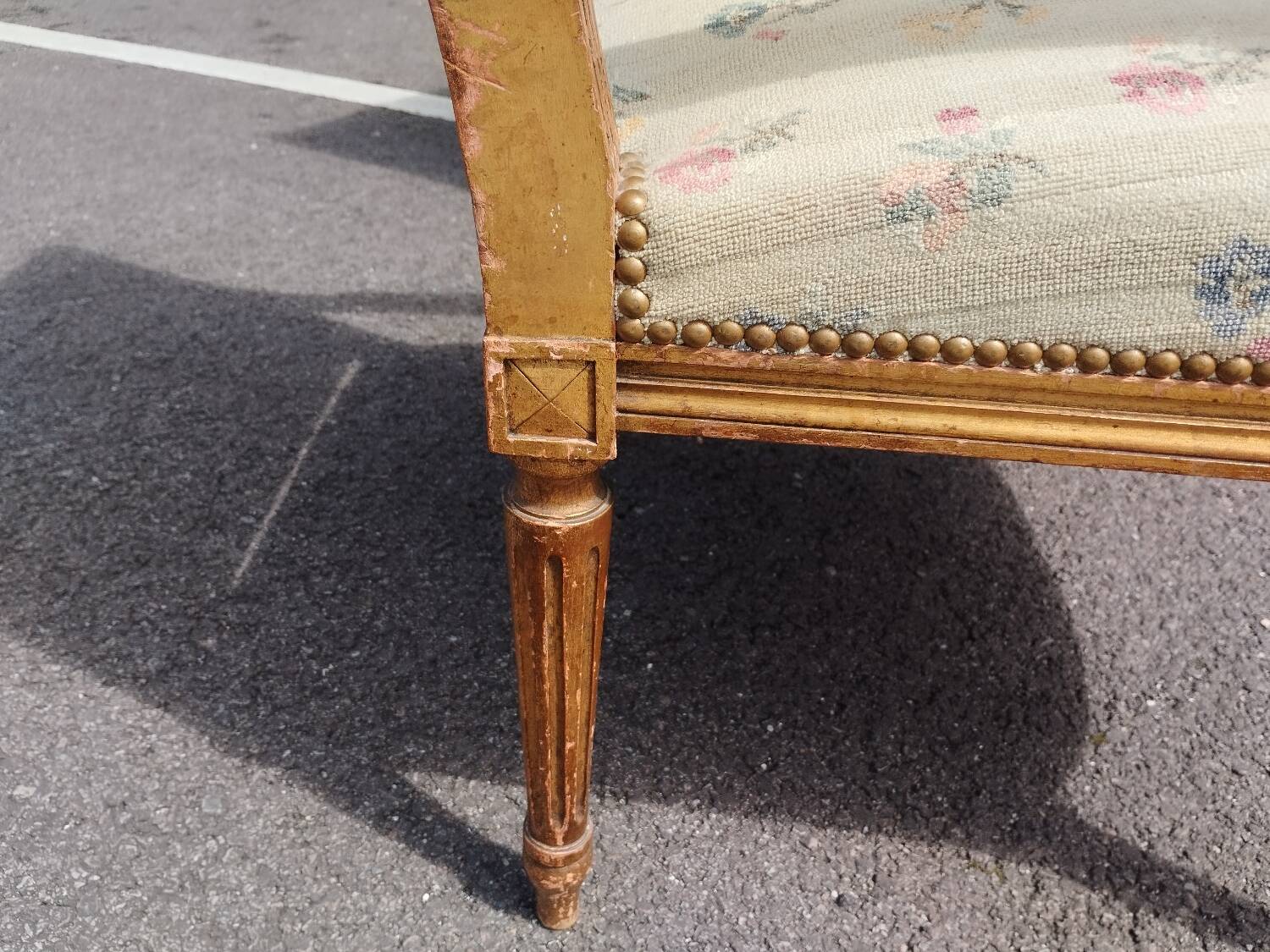 Pair of old Louis XVI style armchairs