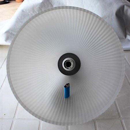 Industrial glass and metal suspension