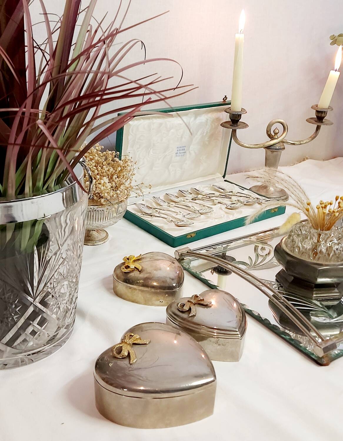 Boîtes à bijoux coeur vintage