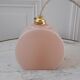 Suspension in powder pink opaline art deco 30s-40s
