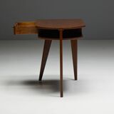 Tripod desk by Jacques Adnet, France, 1950s