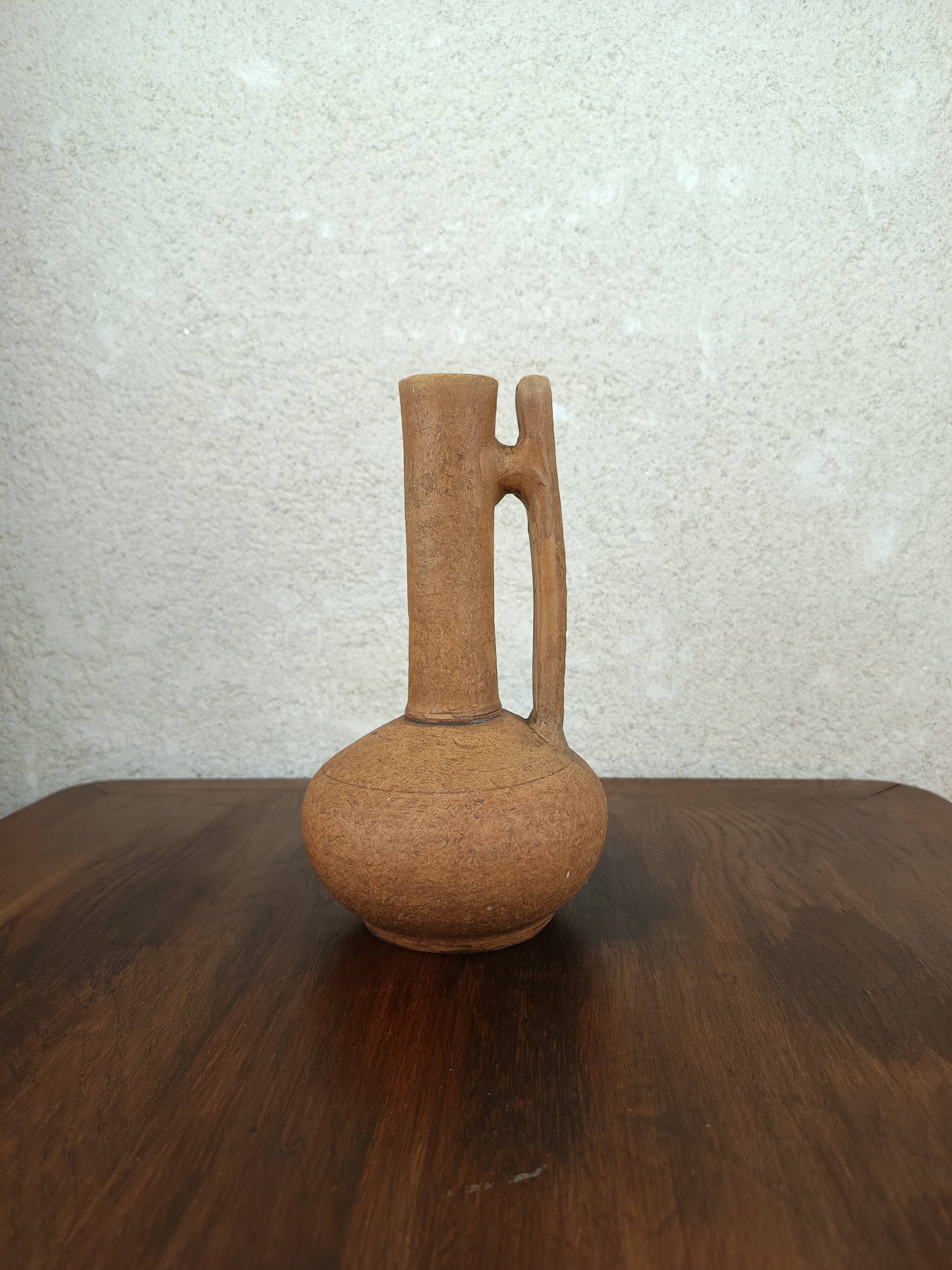 Stoneware jug-shaped vase