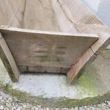 Old wooden trough Oak trough planter