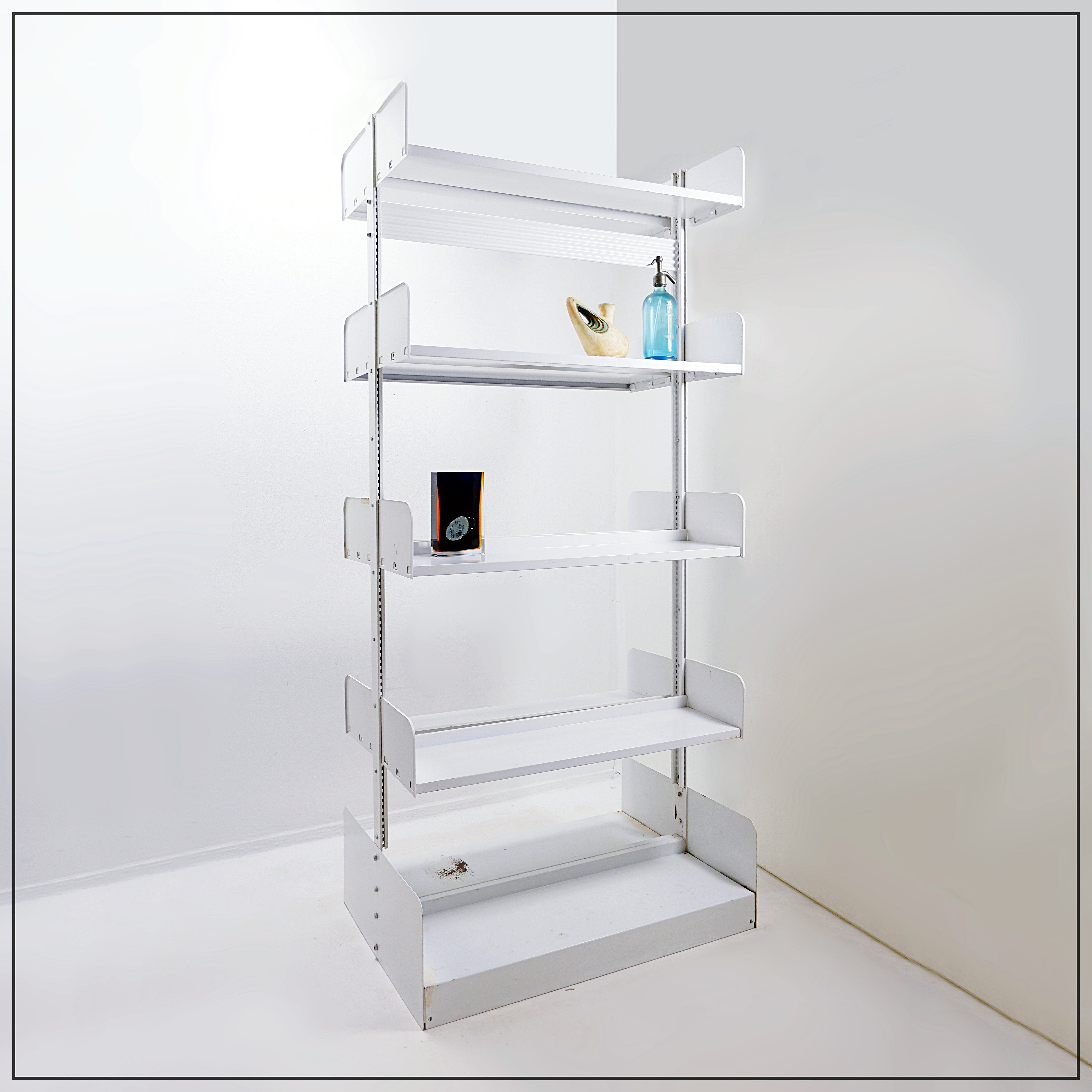 Lips Vago "Congresso" double shelving system, 1960s - one pair available