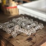 Moulded glass knife holders