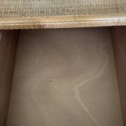 Vintage rattan chest of drawers with 6 drawers