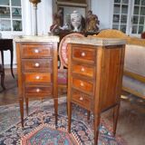Paire de petites commodes époque XIX e