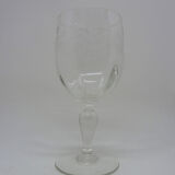 5 old engraved walking glasses