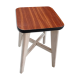 Wooden stool and formica