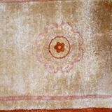 Handmade Chinese vintage carpet 64cm x 128cm 1970s