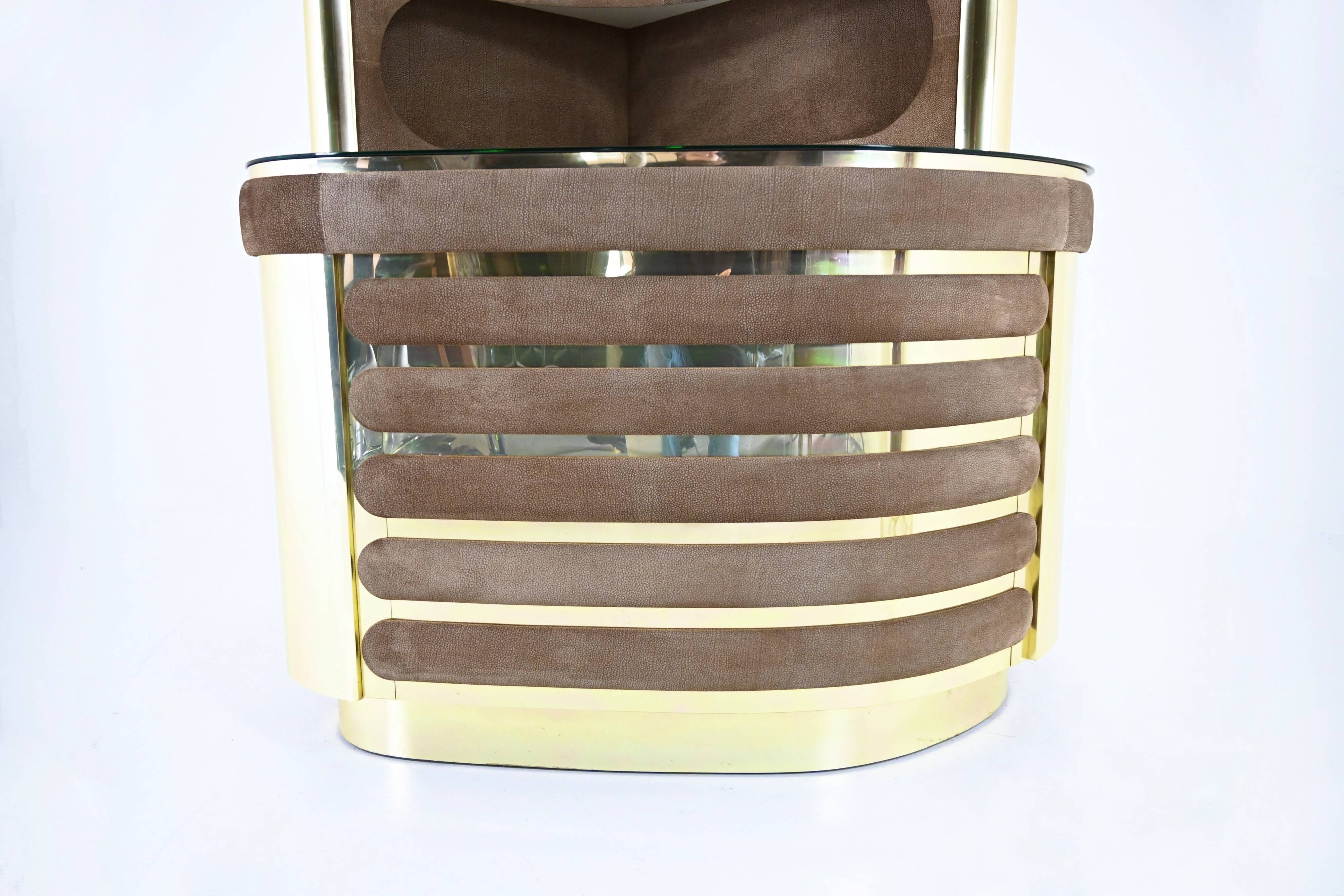 Bar set attributed to Willy Rizzo, 1970s.