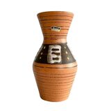 Vintage West German Vase with fat lava glaze