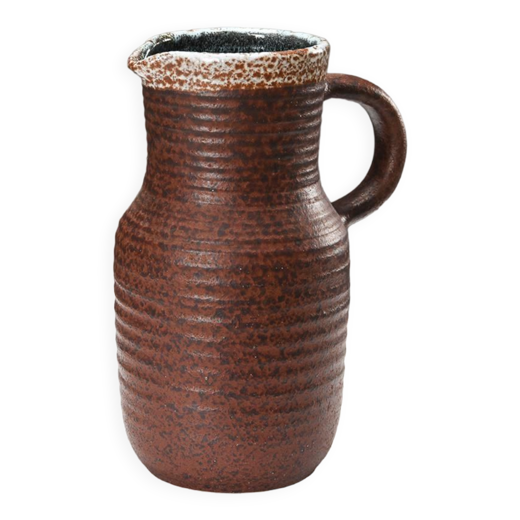 Pitcher in chamotte earthenware, Accolay circa 1960