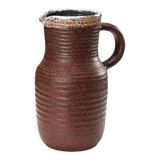 Pitcher in chamotte earthenware, Accolay circa 1960