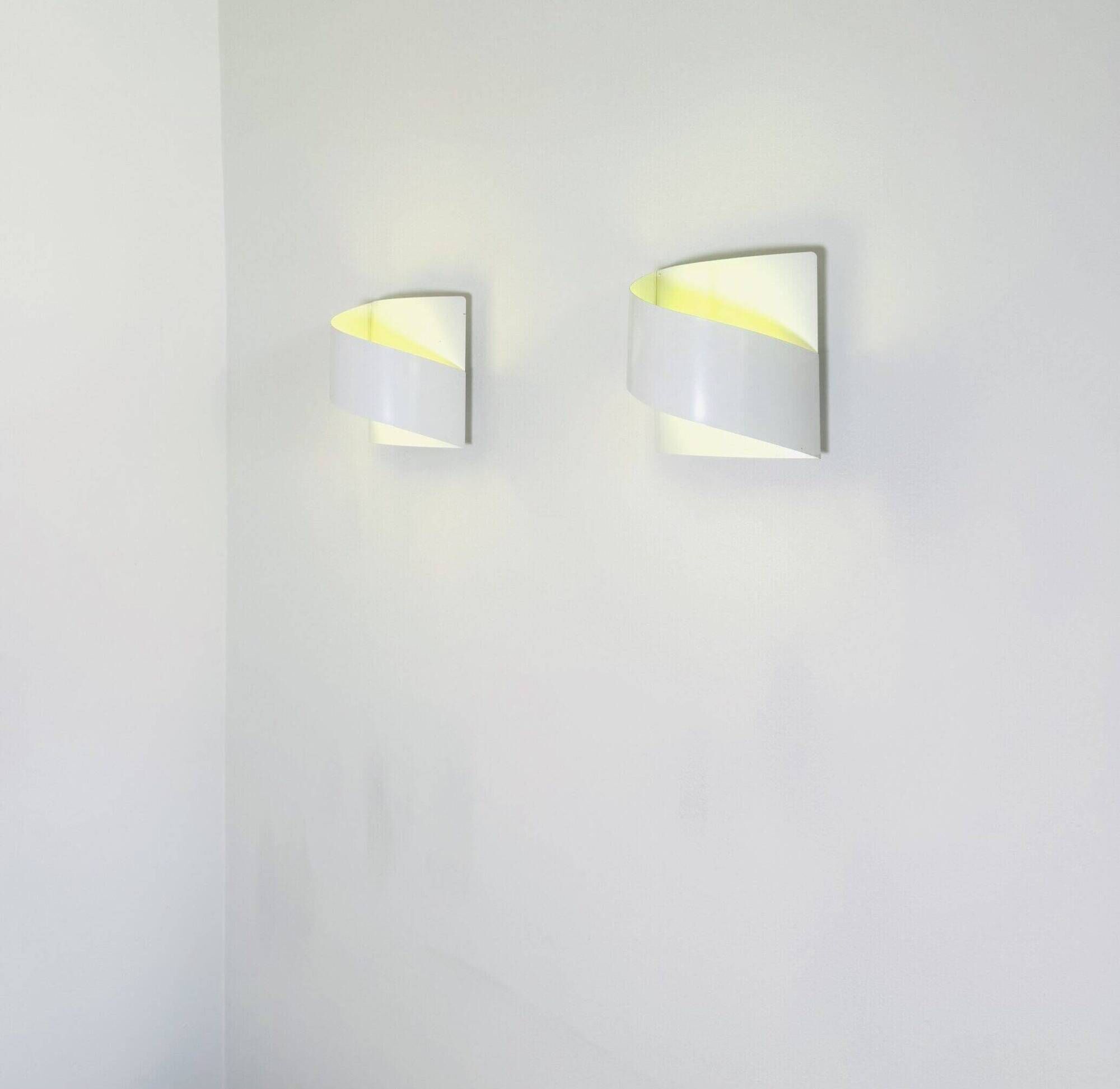 Model 8052 Curved Wall Lamps By Peter Celsing For Falkenbergs Belysning, Sweden 1960S