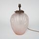 1930s British Jobling Art Deco Pink Matt Glass Table Lamp