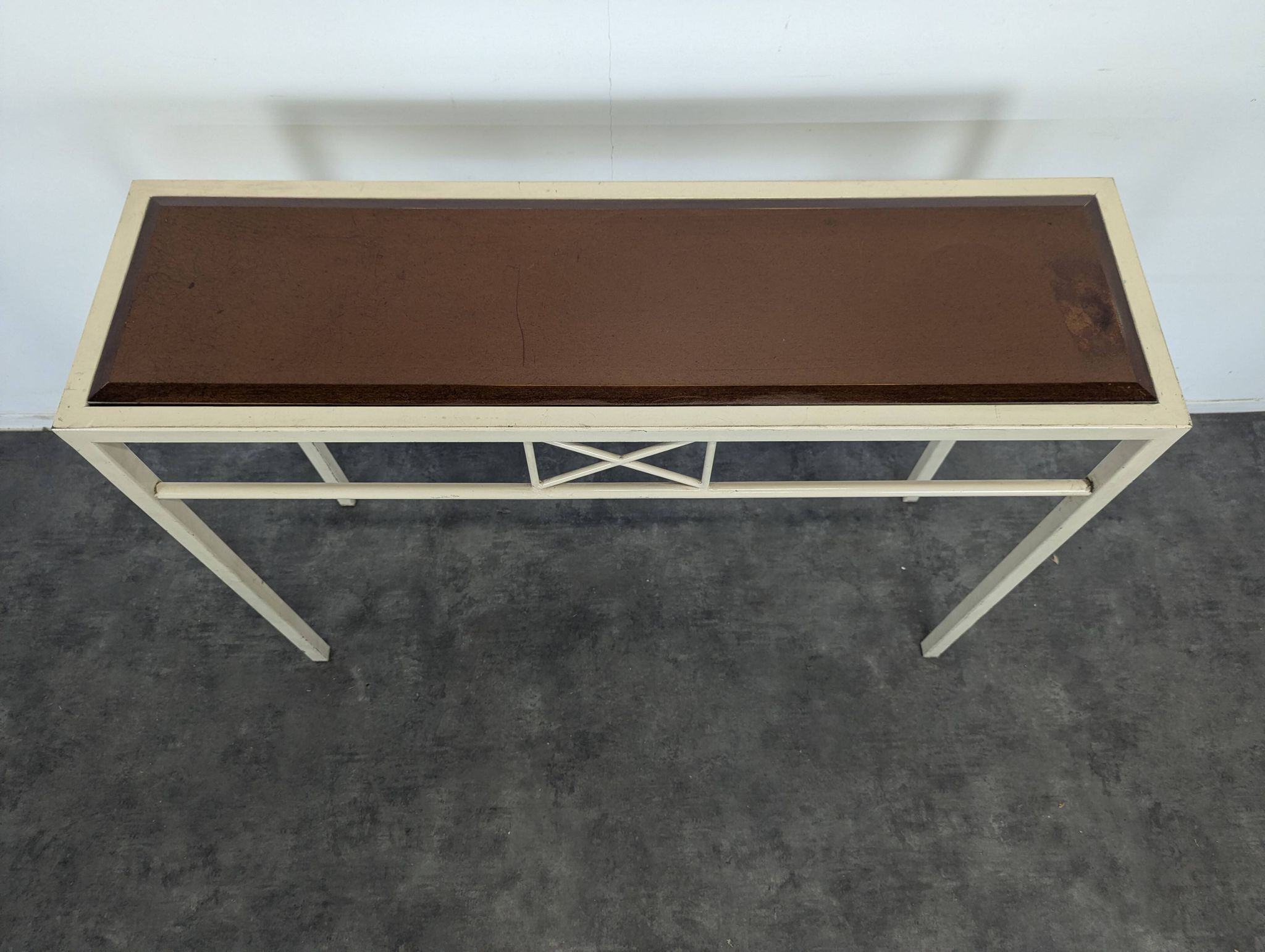 Console moderne bois et metal