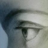 Magnificent portrait pencil drawing 19th century