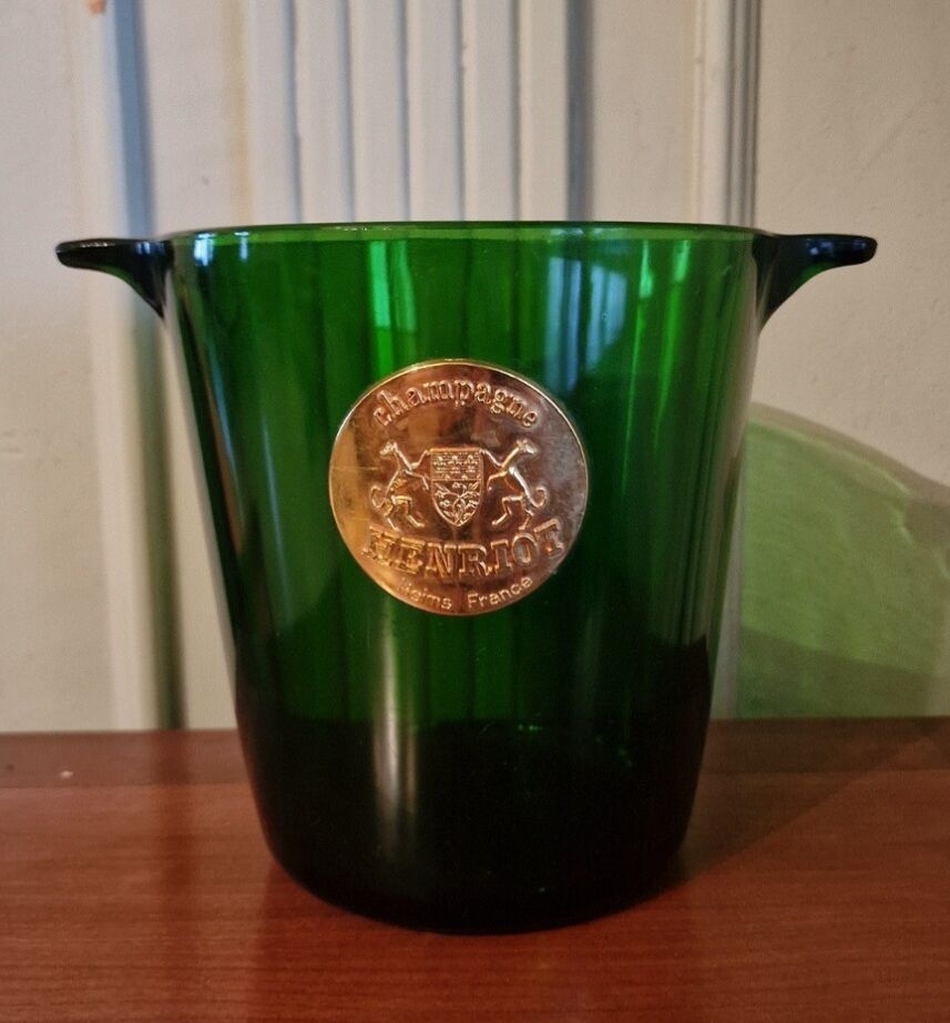 Vintage henriot glass champagne bucket
