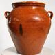 Ancien pot en terre cuite vernissée XIXeme