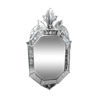 Old Venetian Beveled Mirror Pare Close/Venice/Murano Mirror