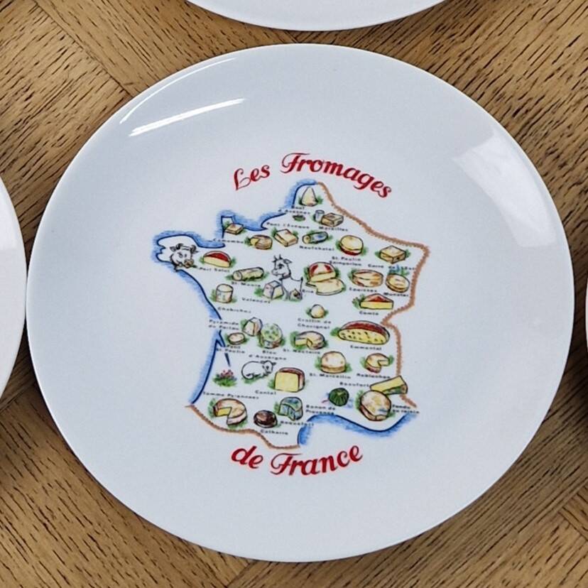 Cheese service Euro Porcelain - vintage plates and platter