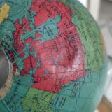 Terrestrial tripod globe dry map 1969
