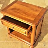 Rustic bedside table in solid cherry