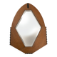 Dutch Art Deco Mirror in Oak with Ebonized Details, 1920-1930