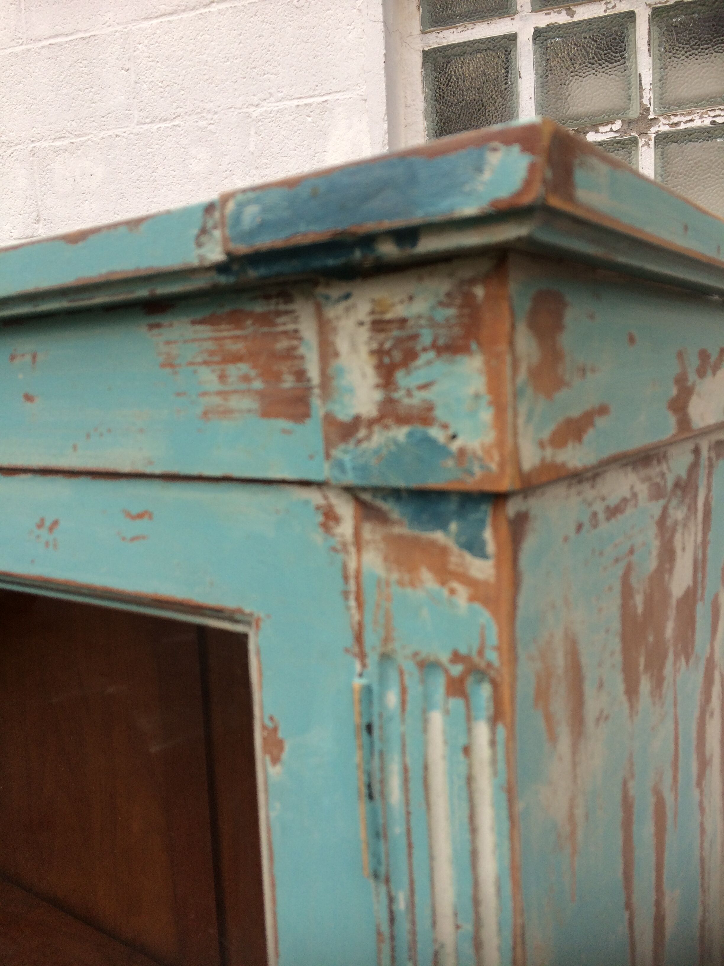 Old showcase beautiful patina