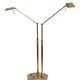 Stunning Ben Demmers Brass double l table lamp 1980s