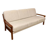 Vintage Danish three-seater sofa