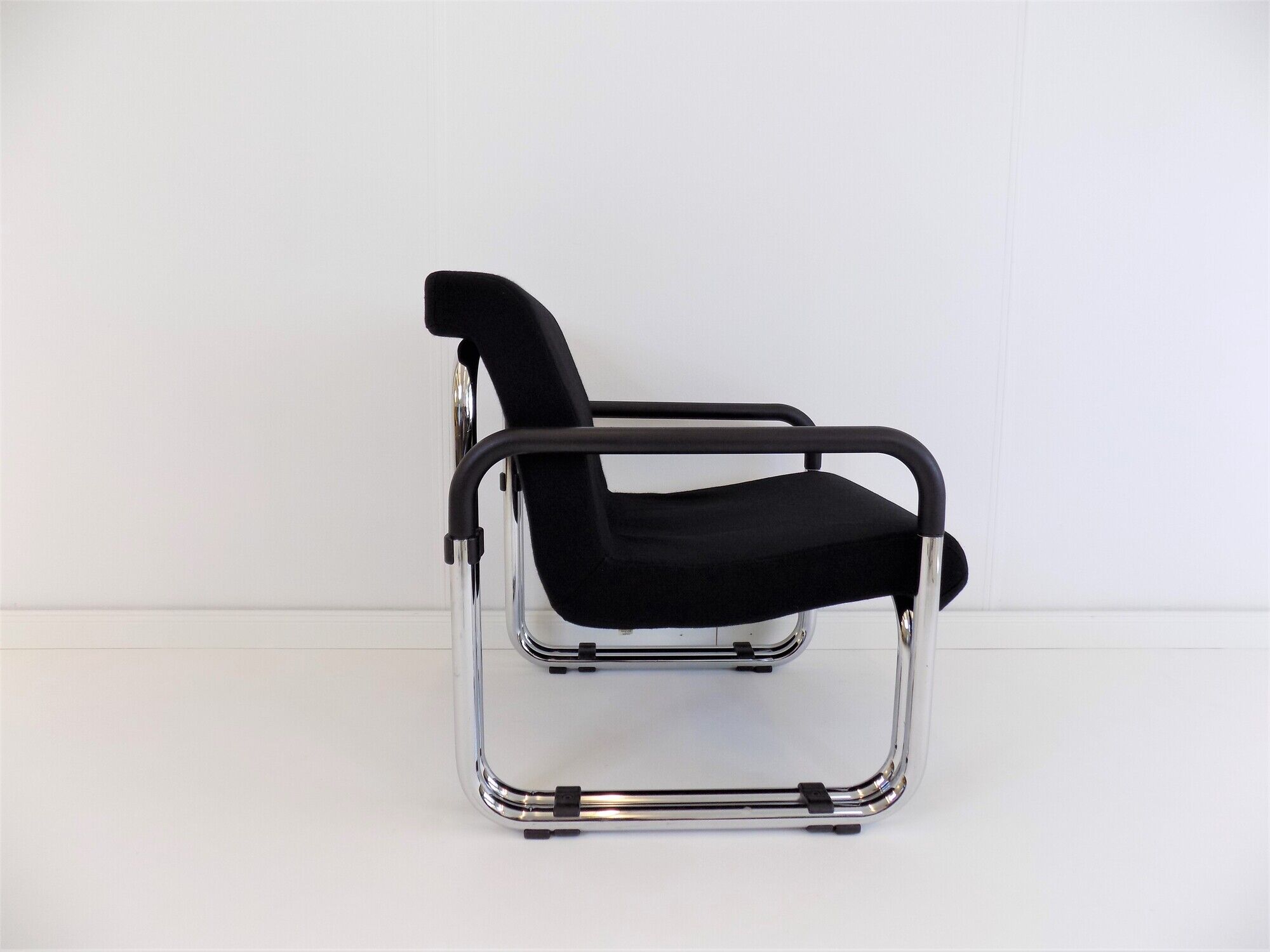 2 Cazzaro Bauhaus tubular steel armchairs