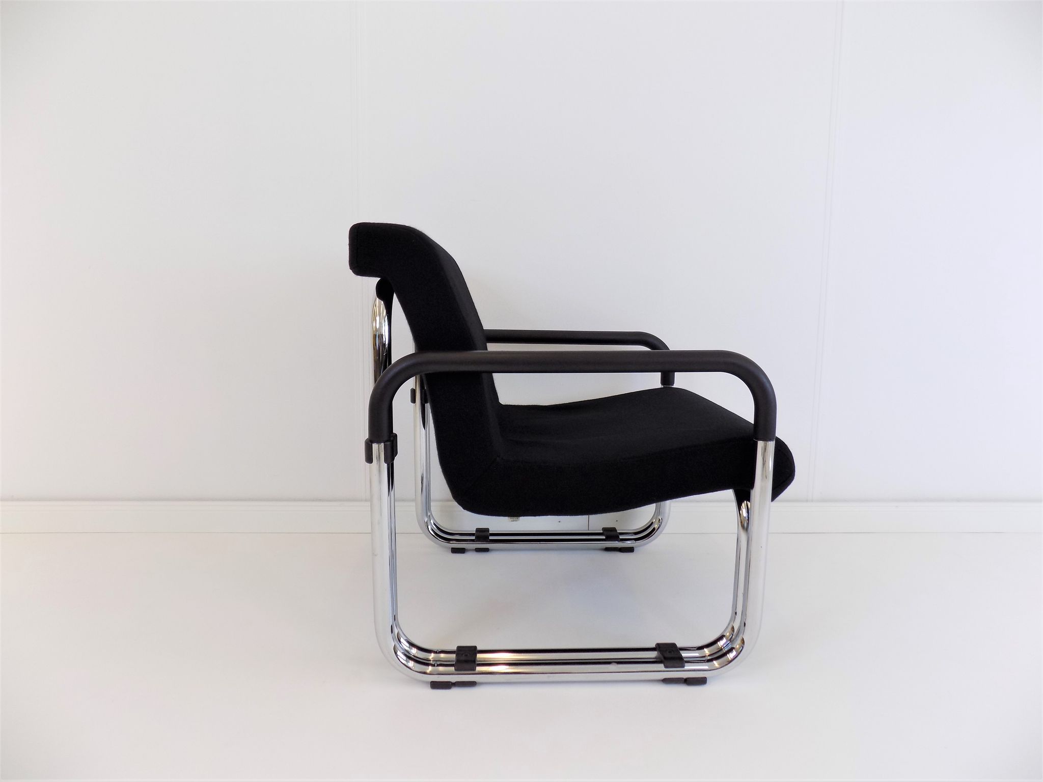 2 Cazzaro Bauhaus tubular steel armchairs