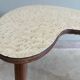 Small tripod side table in bean shape – 1950s/60s style