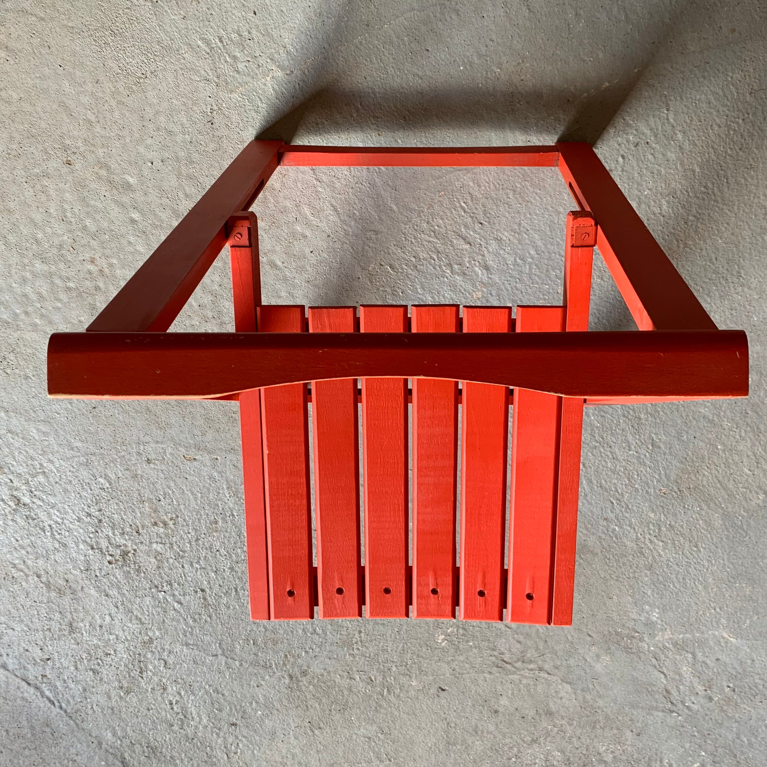 Red folding chair, Italy 1960s