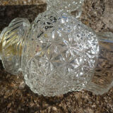 Duo of molded glass globe suspensions