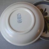 Lot de 11 anciennes assiettes creuses GIEN modèle Nairobi 20 cm