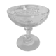 Set of 8 19th crystal crystal glasses with matching flat ribs
