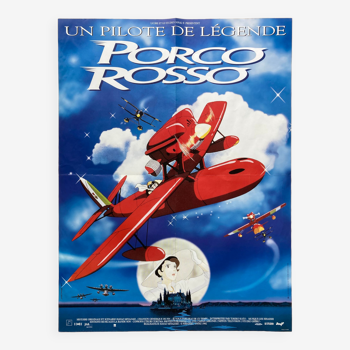 Affiche cinéma originale "Porco Rosso" Miyazaki