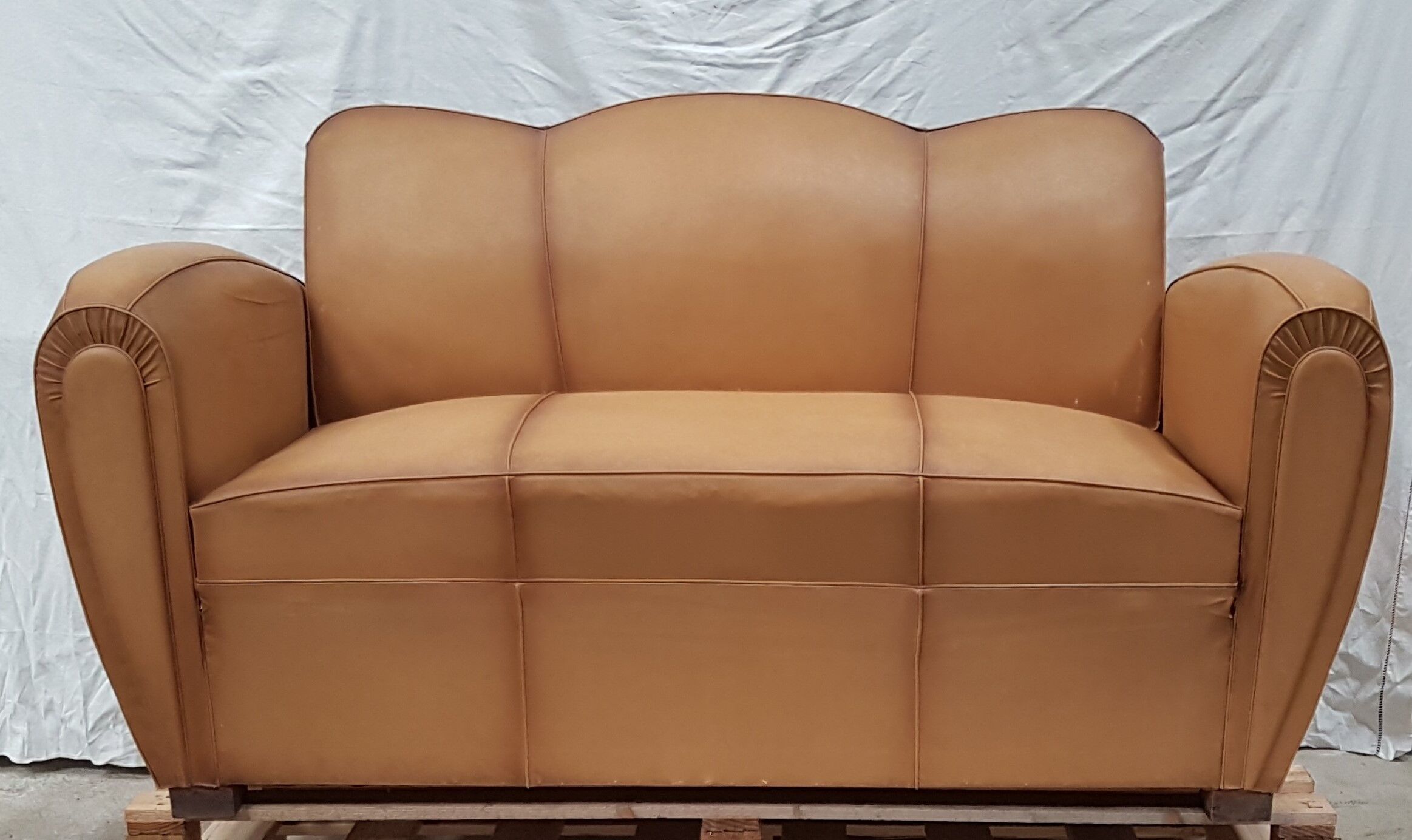 Vintage convertible moustache club sofa