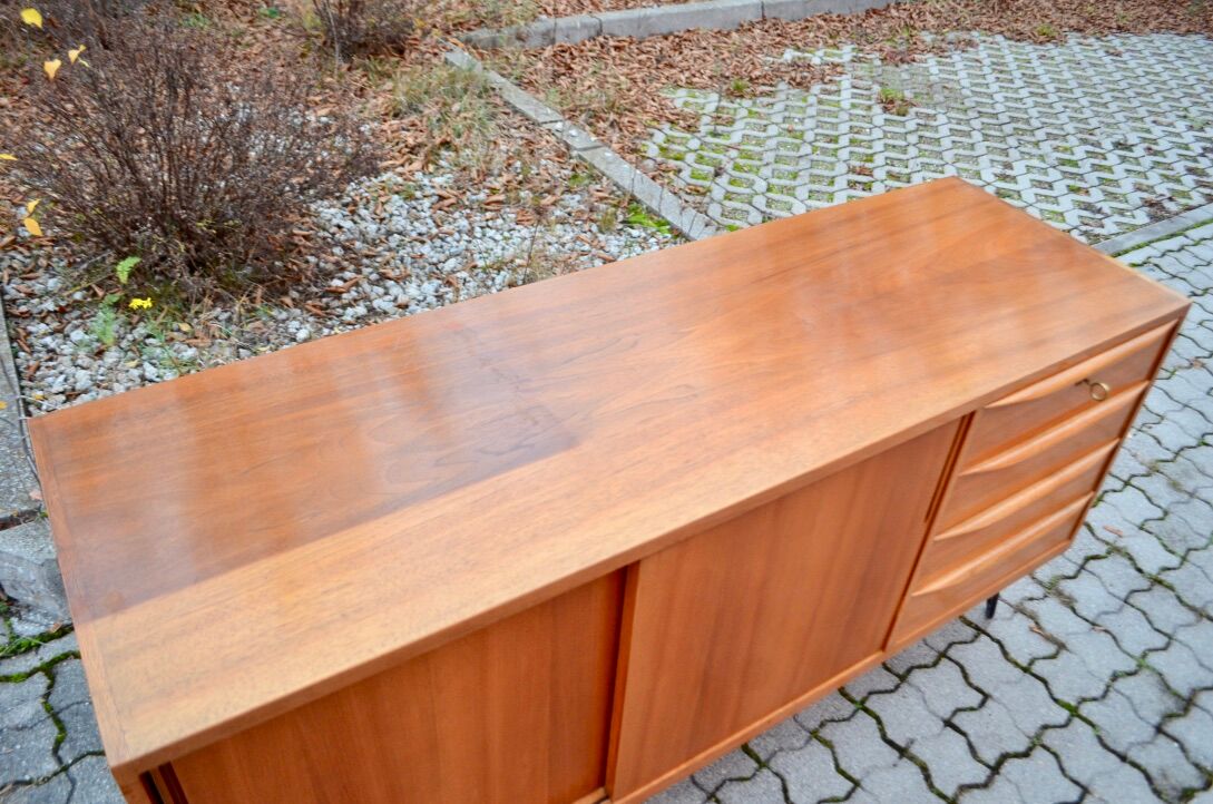 German Mid-Century Walnut Sideboard from A.M.T.