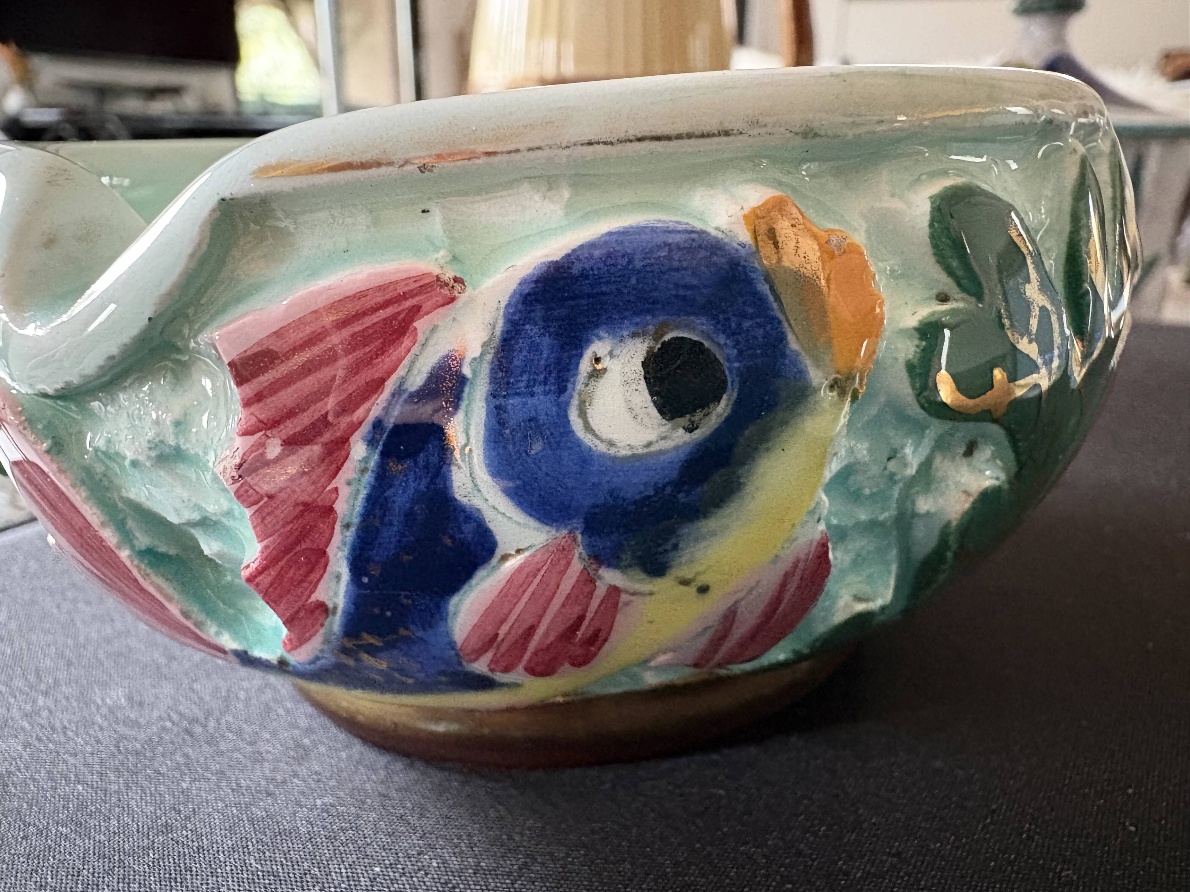 Vallauris ceramic ashtray